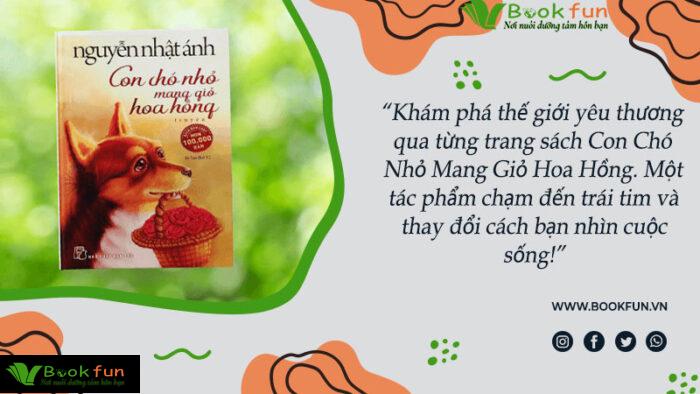 Con Chó Nhỏ Mang Giỏ Hoa Hồng