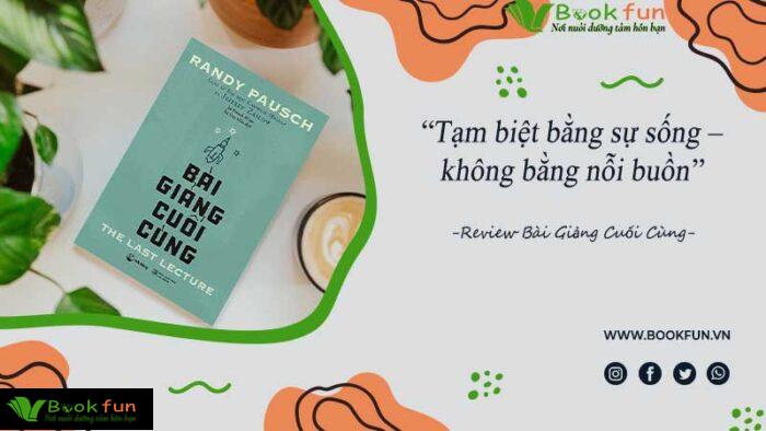 Cuốn sách Bài Giảng Cuối Cùng