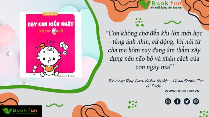 cuốn sách Dạy Con Kiểu Nhật - Giai Đoạn Trẻ 0 Tuổi